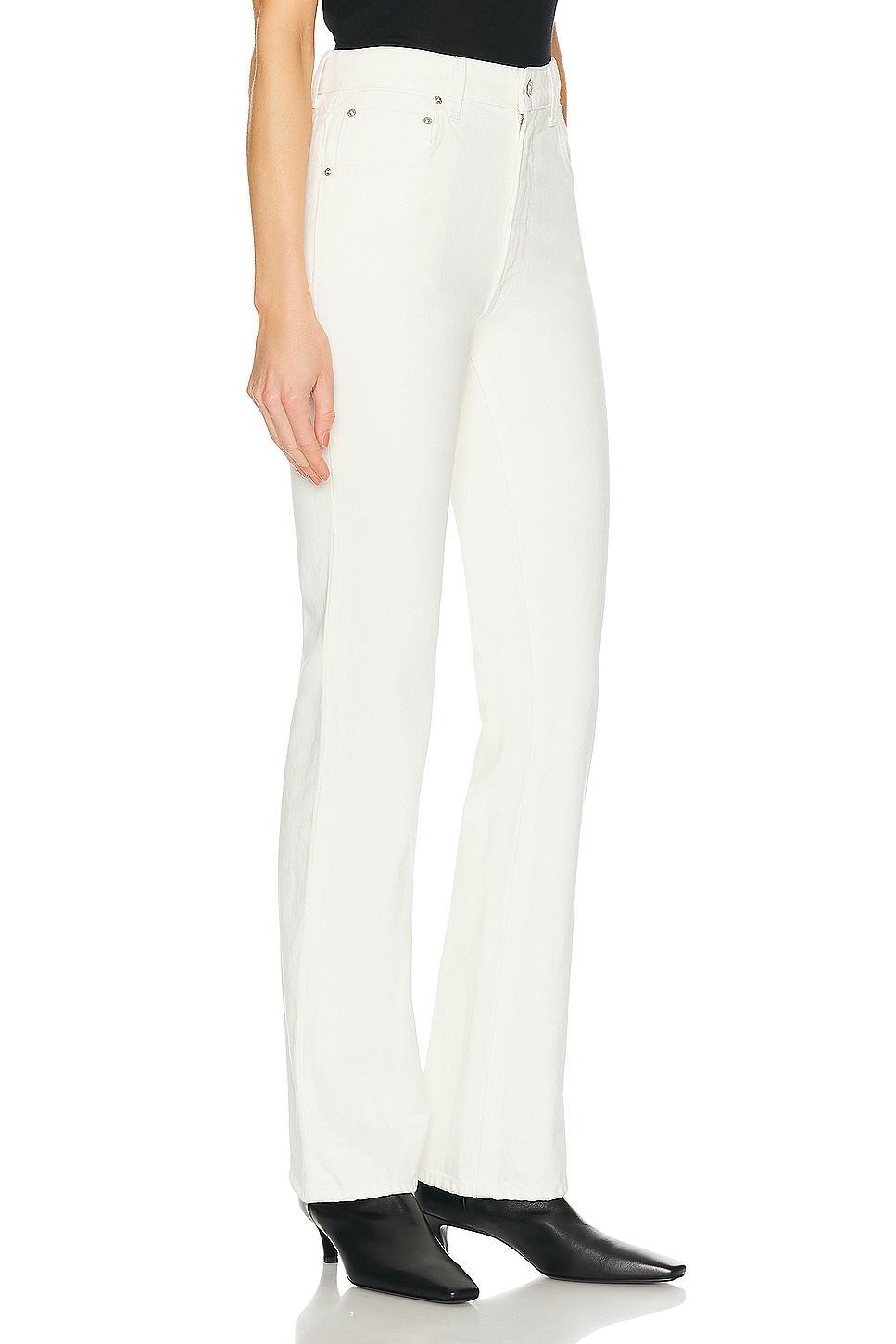 GRLFRND Melanie High Rise Boot Cut in Madison - Ivory. Size 29 (also in 23, 25, 26, 28, 32). Product Image