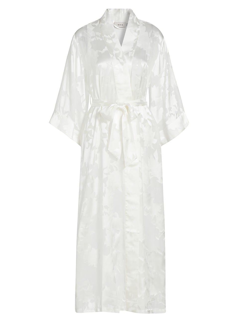 Womens Valentina Silk Robe Product Image