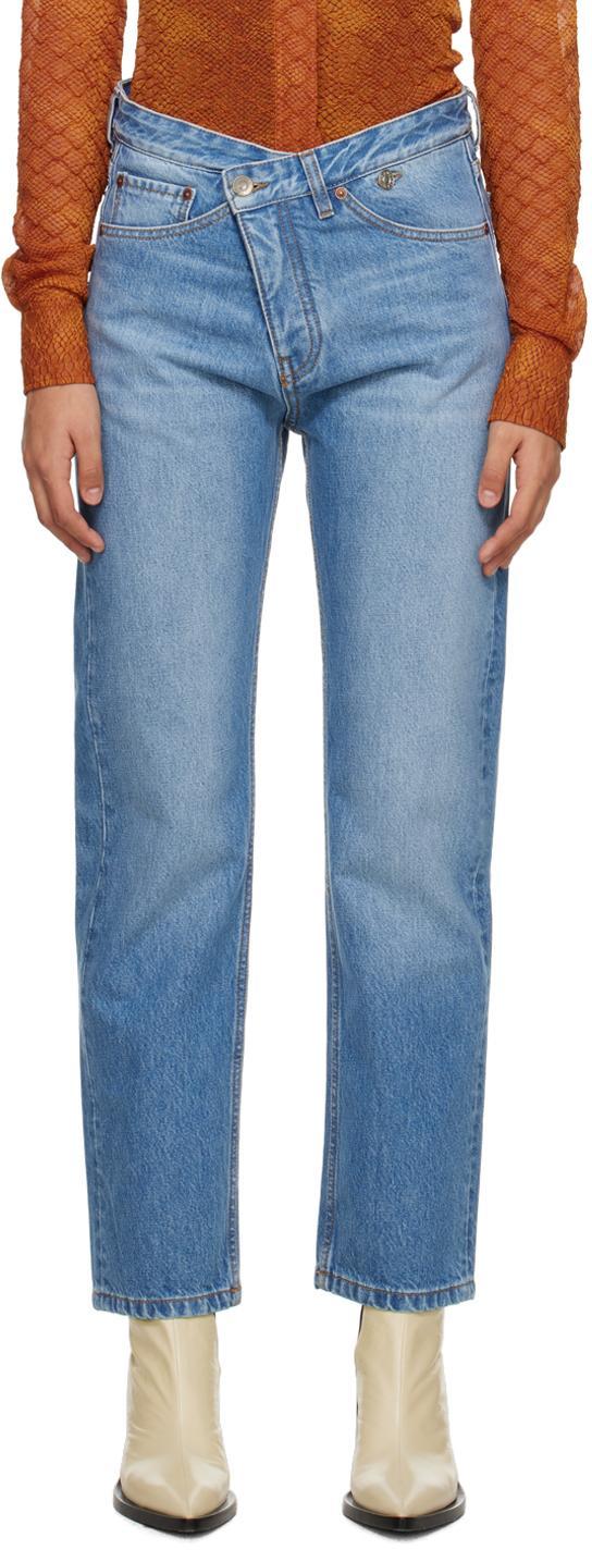 Blue Phoebe Boyfriend Jeans In 7818 California Wash product image