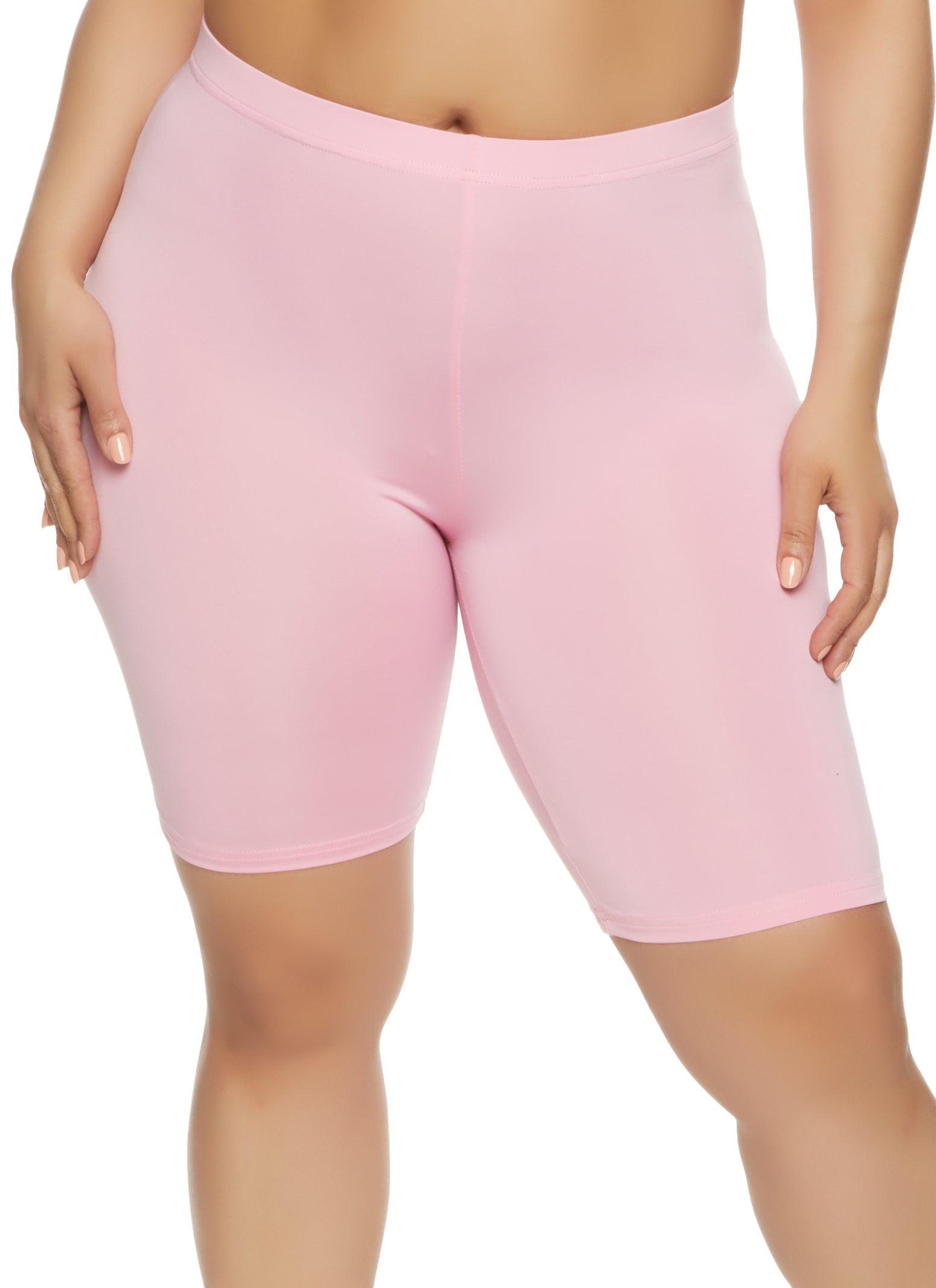 Womens Plus Size Daisy Biker Shorts Product Image