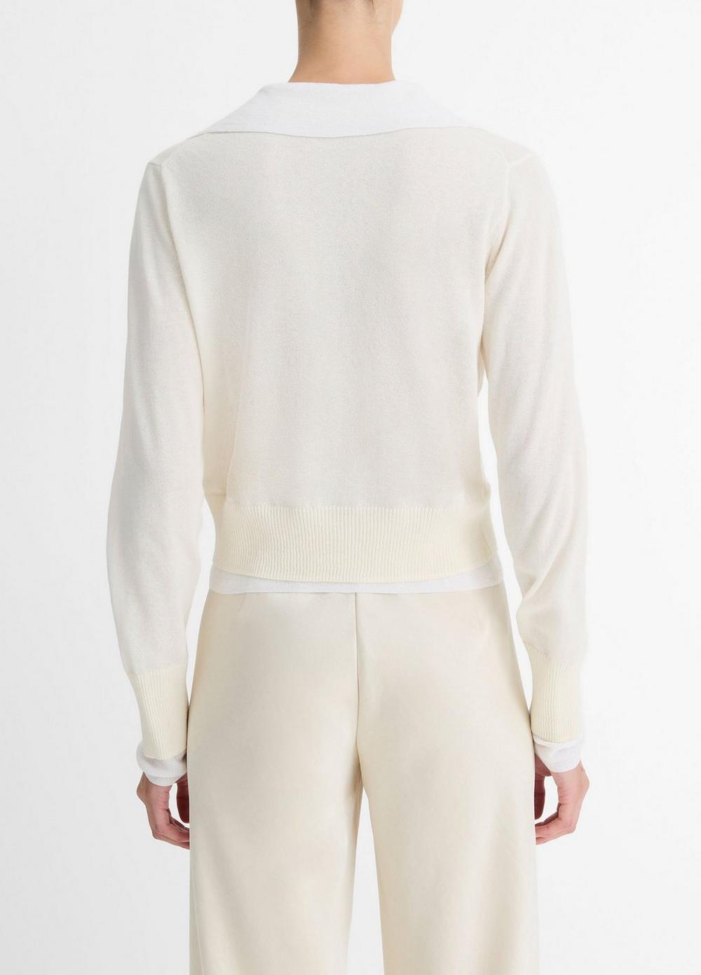 Italian Cotton-Blend Double-Layer Sweater Product Image