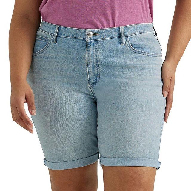 Plus Size Lee Legendary Rolled Bermuda Jean Shorts, Womens Product Image