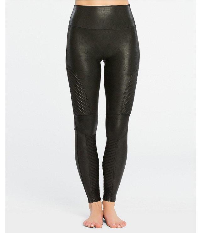 Spanx Vegan Leather Moto Leggings Product Image