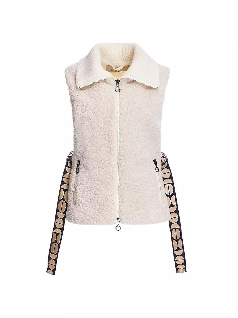 Shearling Lamb & Quilted Shell Vest Product Image