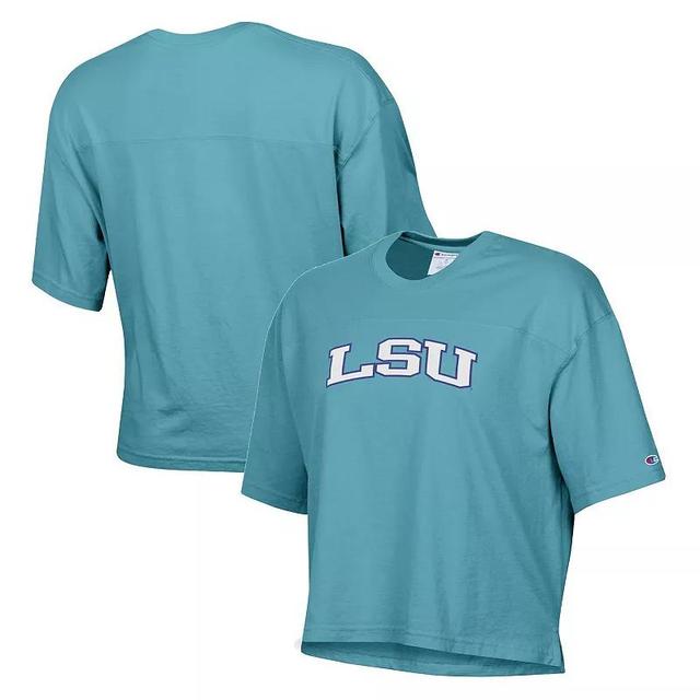 Womens Champion Aqua Alabama Crimson Tide Vintage Wash Boxy Crop T-Shirt Turquoise A Product Image