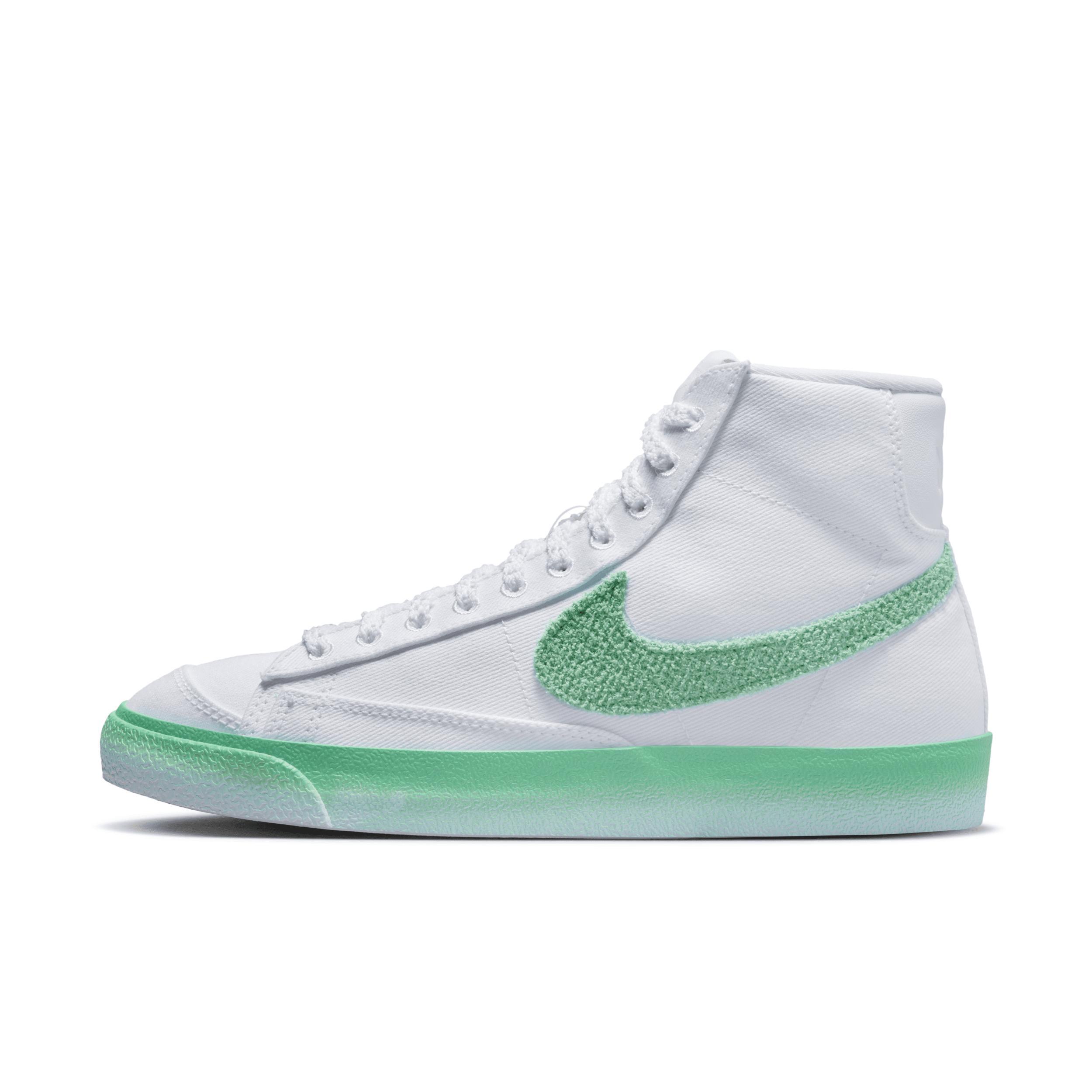 Nike Womens Nike Blazer Mid 77 - Womens Shoes Green/White Product Image