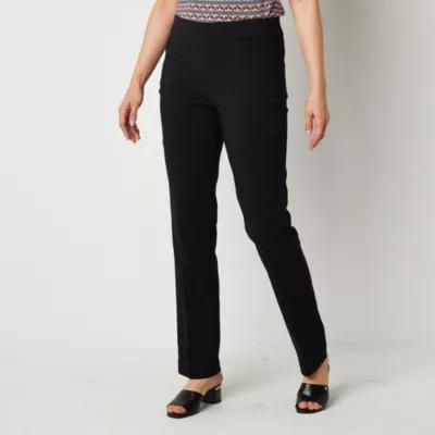 Liz Claiborne-Tall Lisa Womens Mid Rise Straight Pull-On Pants Product Image