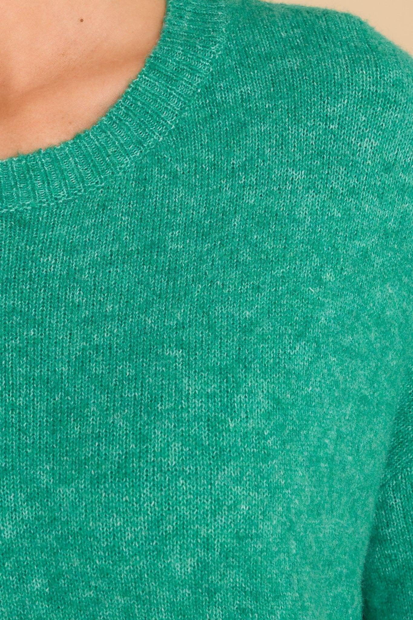 Stay Cozy Green Sweater Product Image