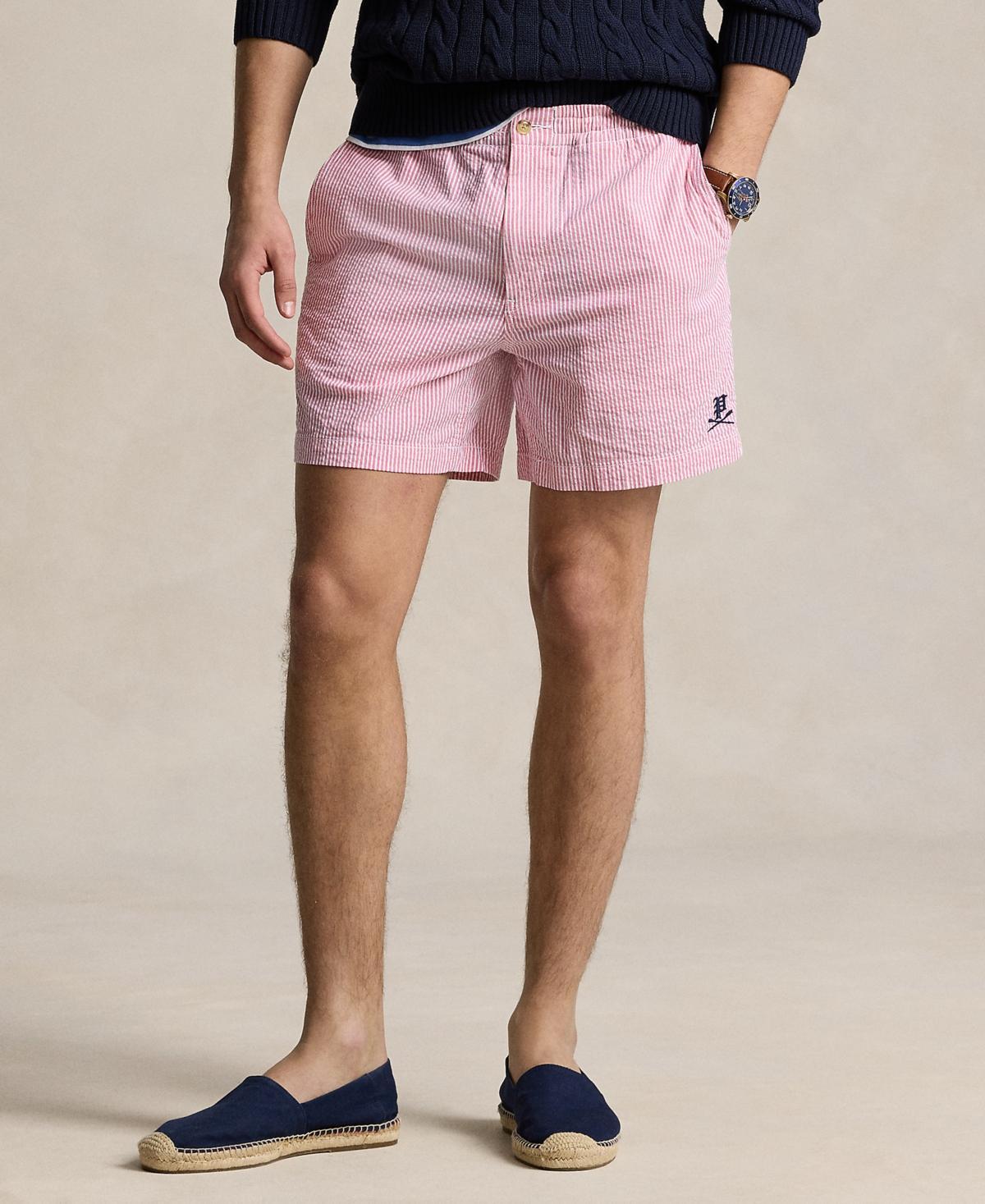 Mens Prepster Striped Seersucker Cotton Shorts Product Image