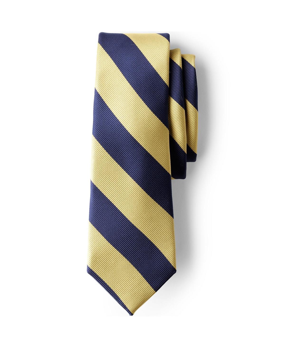 Lands End Mens Stripe To Be Tied Tie - Classic navy Product Image