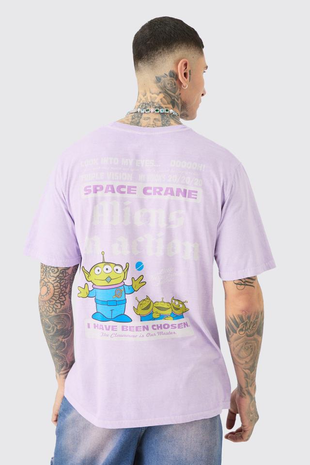 Tall Toy Story Licence T-shirt In Lilac | boohooMAN USA Product Image