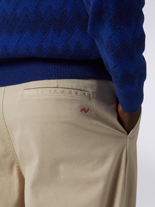 Cotton chino trousers Silver | Missoni Product Image