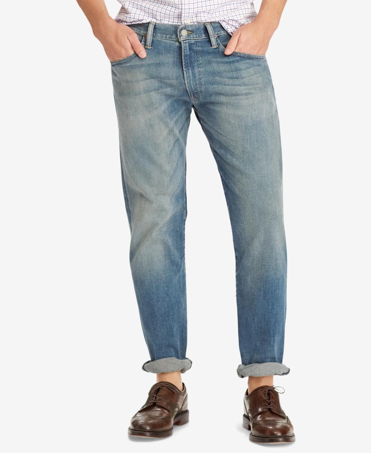 Polo Ralph Lauren Miller Hampton Relaxed Straight-Fit Dark Wash Stretch Jeans Product Image