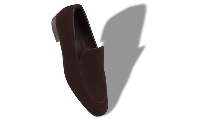 TRURO Dark Brown Crosta Loafers  Product Image