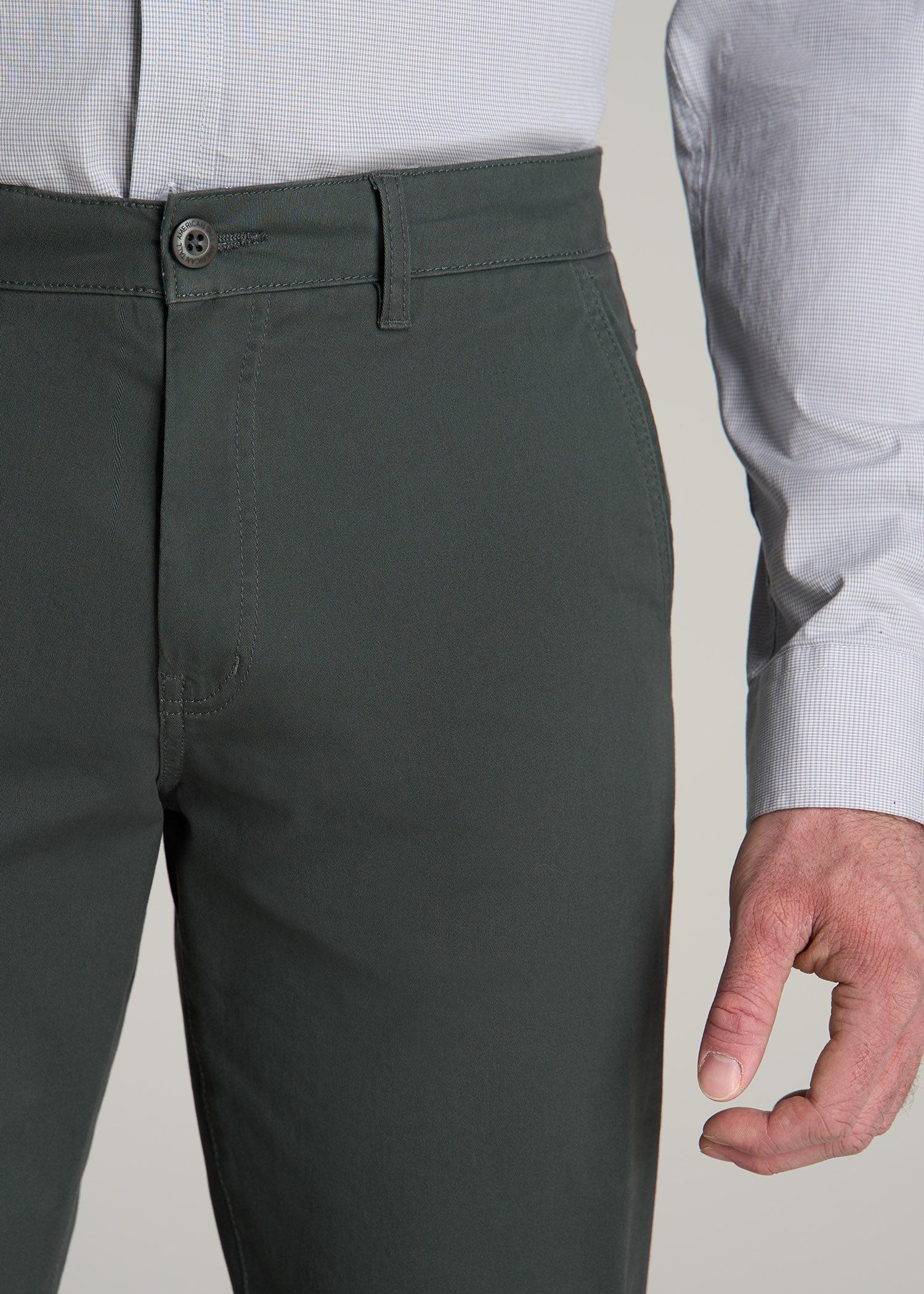 J1 STRAIGHT Leg Chinos in Soft Green - Pants for Tall Men Male Product Image