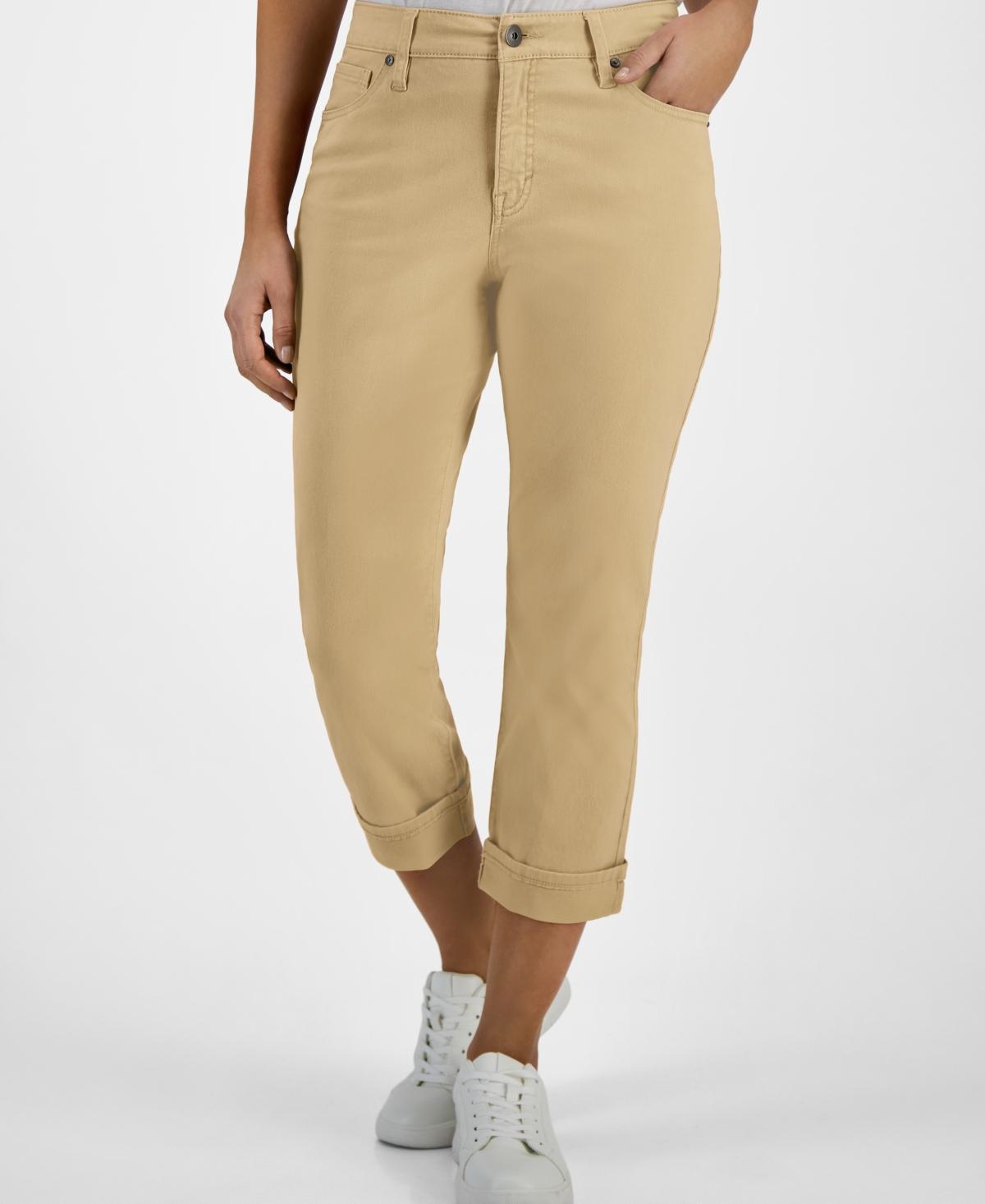 Women's Mid-Rise Curvy Capri Jeans, Created for Macy's Product Image