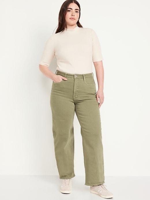 Extra High-Waisted Sky-Hi Wide-Leg Jeans Product Image