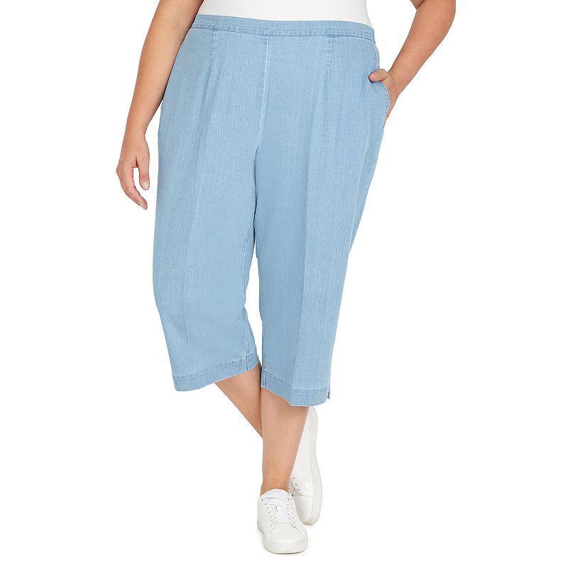 Womens Alfred Dunner Denim Capri Pants Product Image