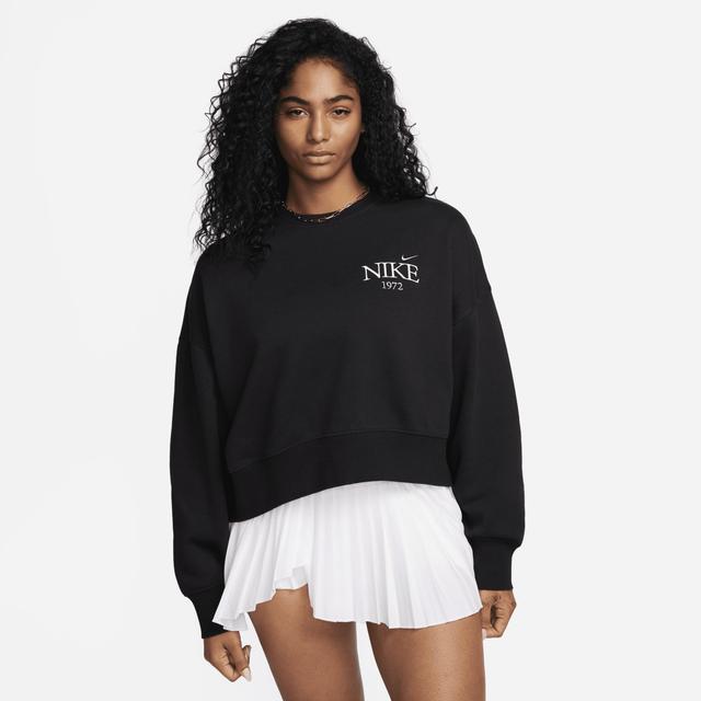 Womens Nike Sportswear Phoenix Fleece Oversized Cropped Crew-Neck Sweatshirt Product Image