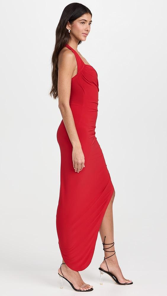 Norma Kamali Cayla Side Drape Gown | Shopbop Product Image