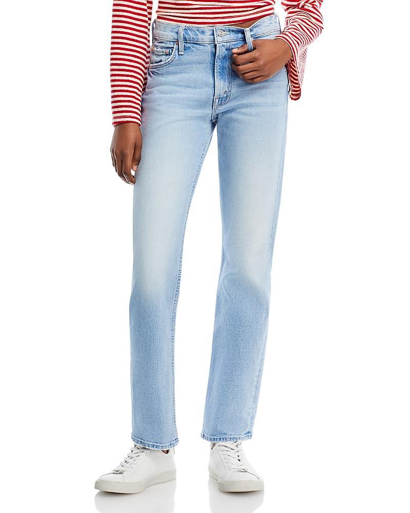 MOTHER The Smarty Pants Skimp High Waist Straight Leg Jeans Product Image