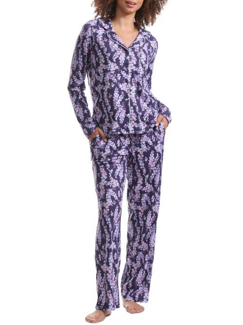 Karen Neuburger Floral Girlfriend Notch Collar PJ Set (Countryside Blossom) Women's Pajama Sets Product Image