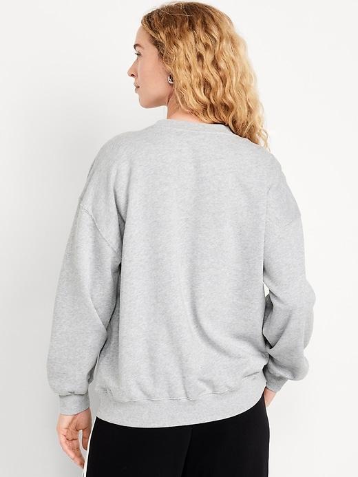 Oversized Crew-Neck Sweatshirt Product Image