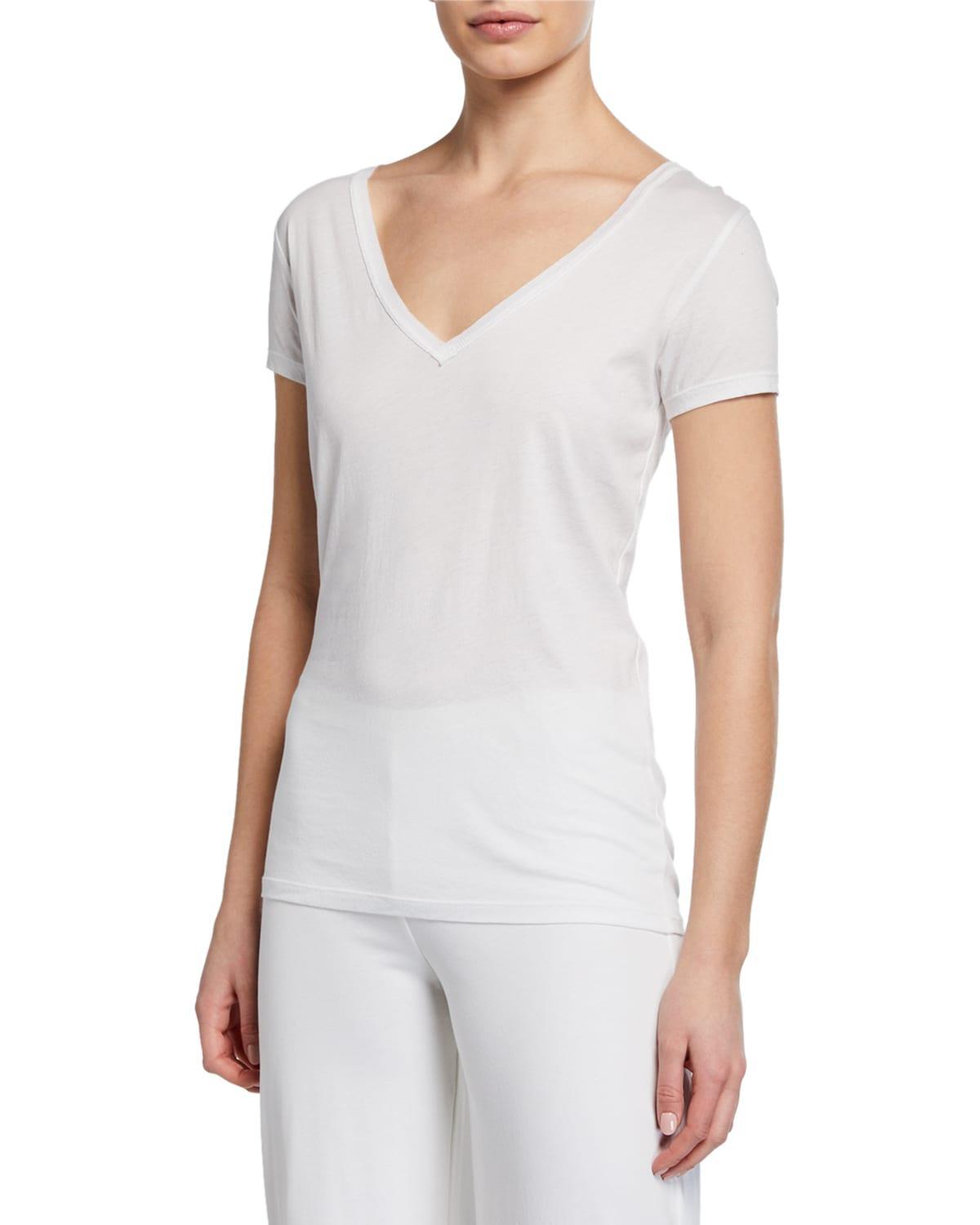 Womens Easy V-Neck Tee Product Image