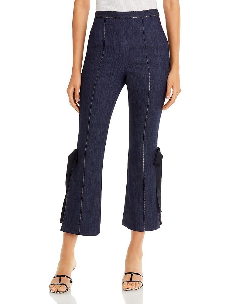 Womens Lou Tied Flare-Leg Jeans Product Image