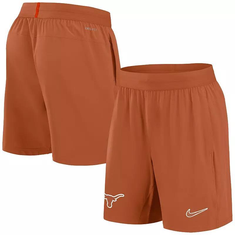 Nike Mens Texas Longhorns 2024 Sideline Performance Shorts - Burnt Orange Product Image