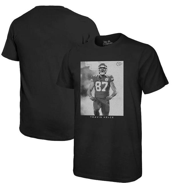 Mens Majestic Threads Travis Kelce Kansas City Chiefs Player Graphic Oversized T-Shirt Product Image