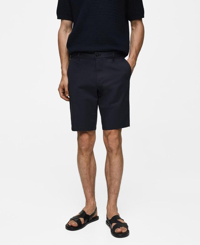 Mango Mens Slim-Fit Bermuda Shorts Product Image