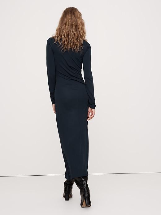 Jersey Knit Twist-Front Maxi Dress Product Image