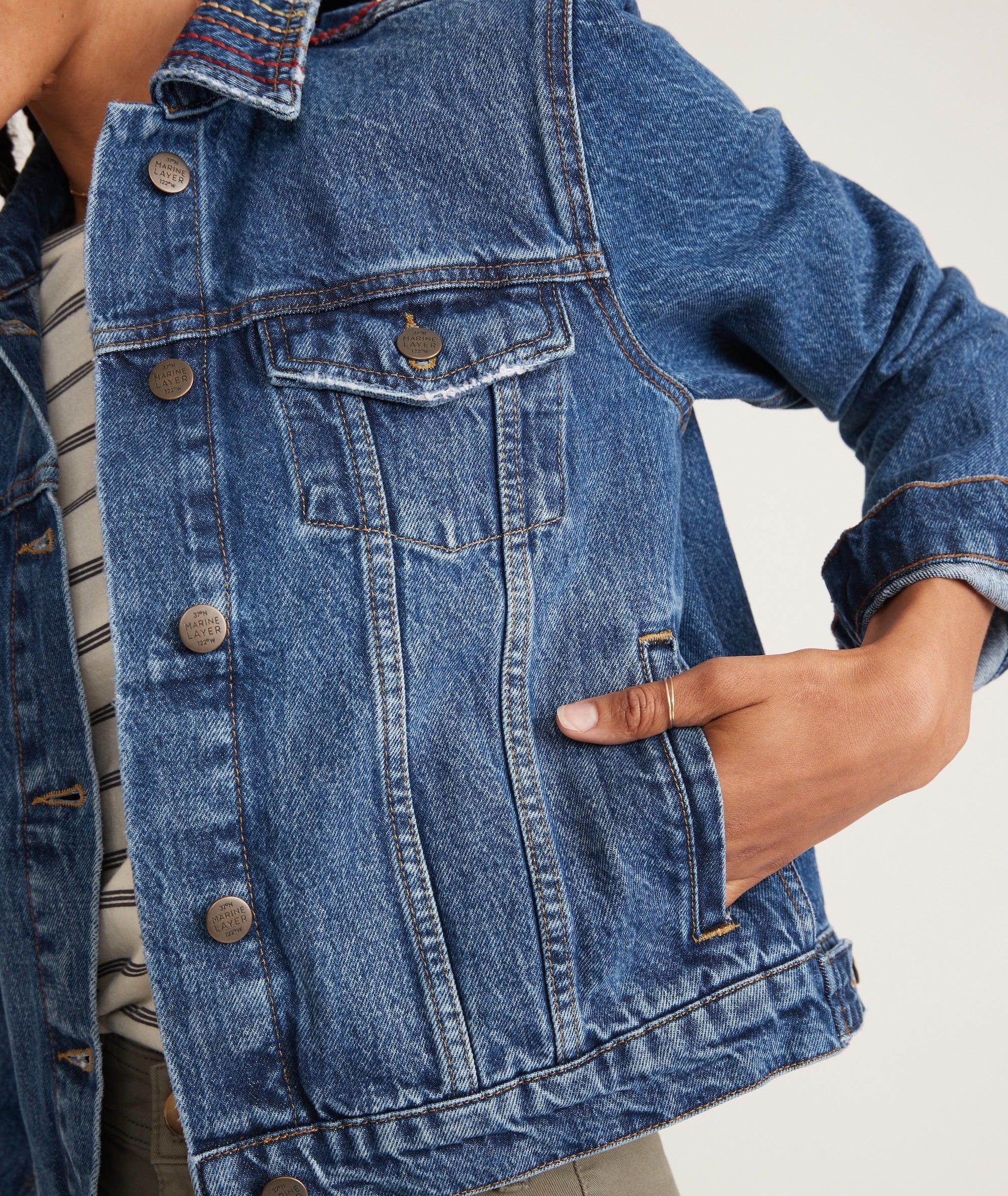 Embroidered Denim Jacket Product Image