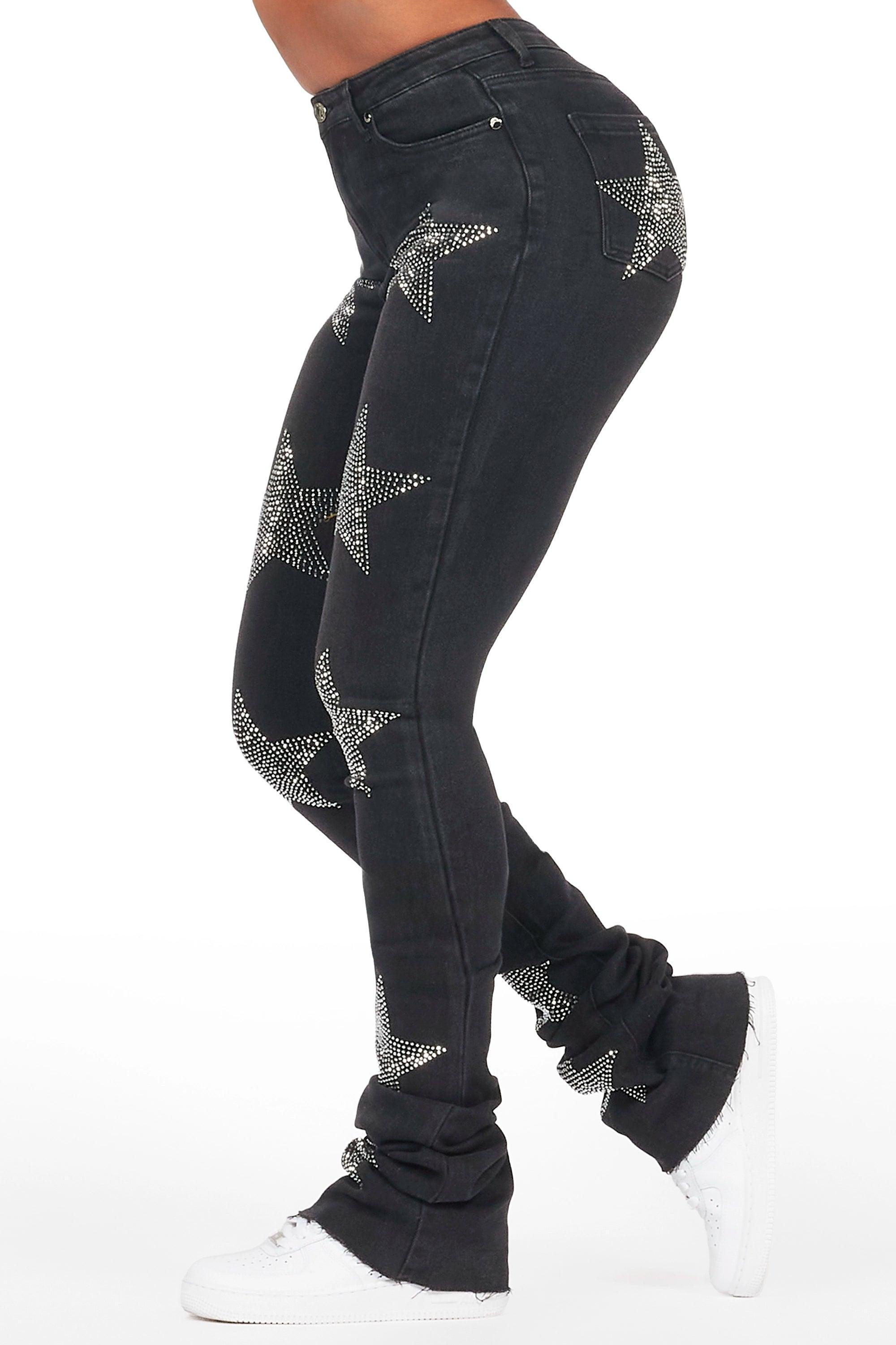 Stargirl Black Super Stacked Jean Female Product Image