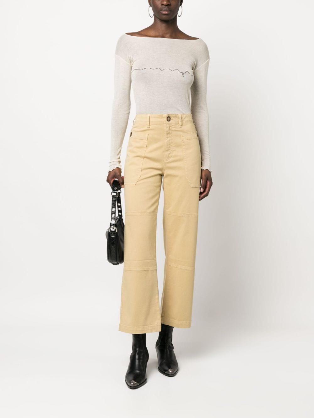 FRAME Straight-leg Utility Trousers In Brown Product Image