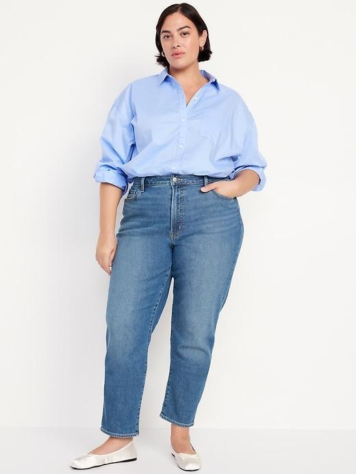 High-Waisted Built-In Warm OG Straight Jeans Product Image