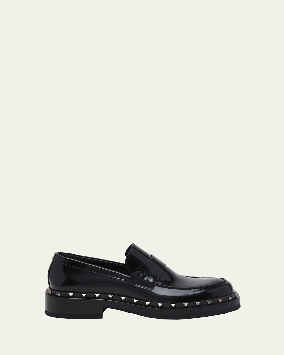 Mens Rockstud M-Way Penny Loafers Product Image