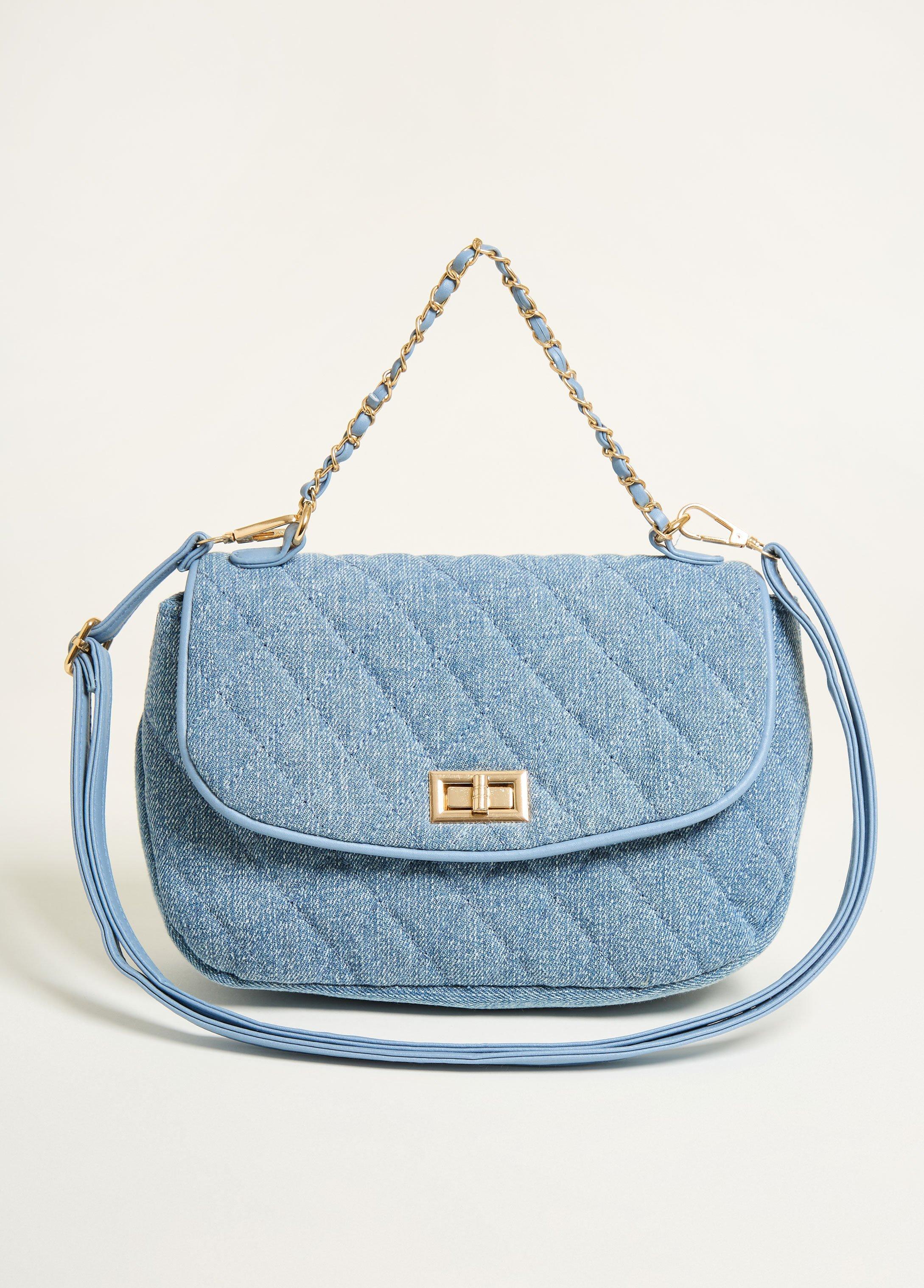 Quilted Denim Shoulder Bag Product Image