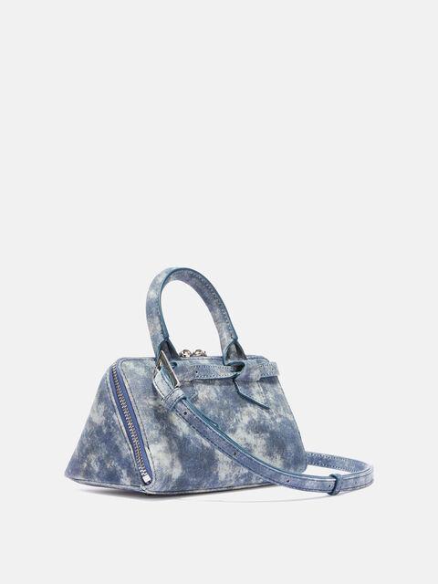 ''Friday'' blue denim mini handbag Product Image