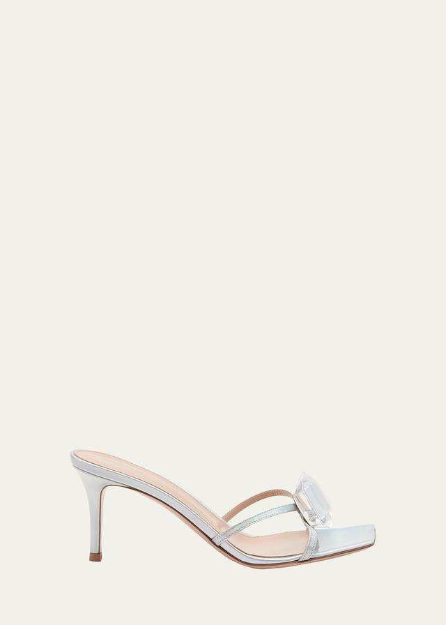 Gianvito Rossi Metal Square Toe Sandal Product Image