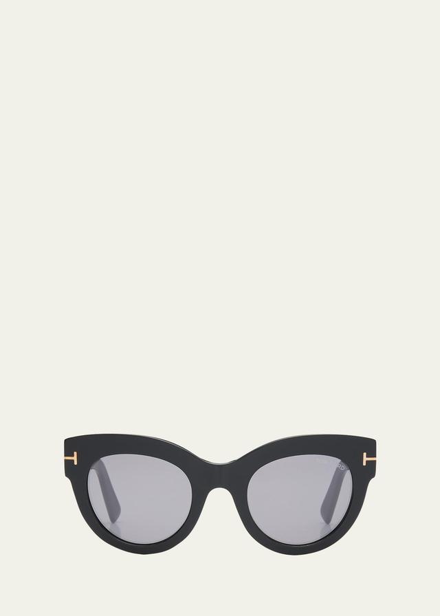 TOM FORD Lucilla 51mm Gradient Cat Eye Sunglasses Product Image