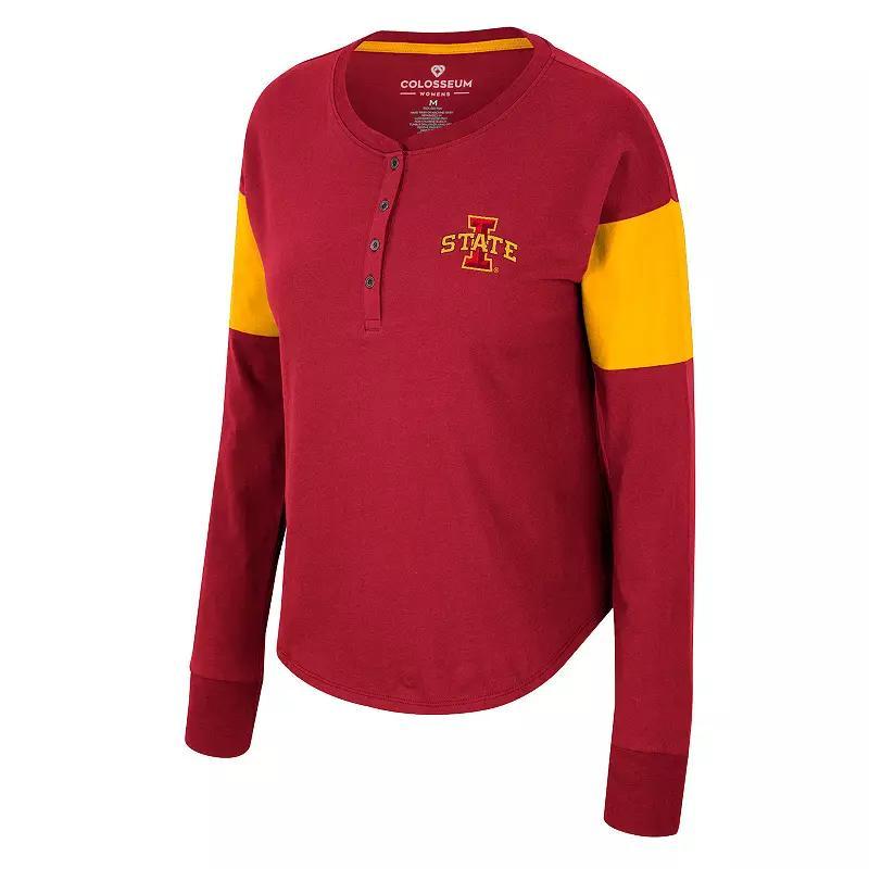 Womens Hawkeyes Cheryl Long Sleeve Henley Product Image