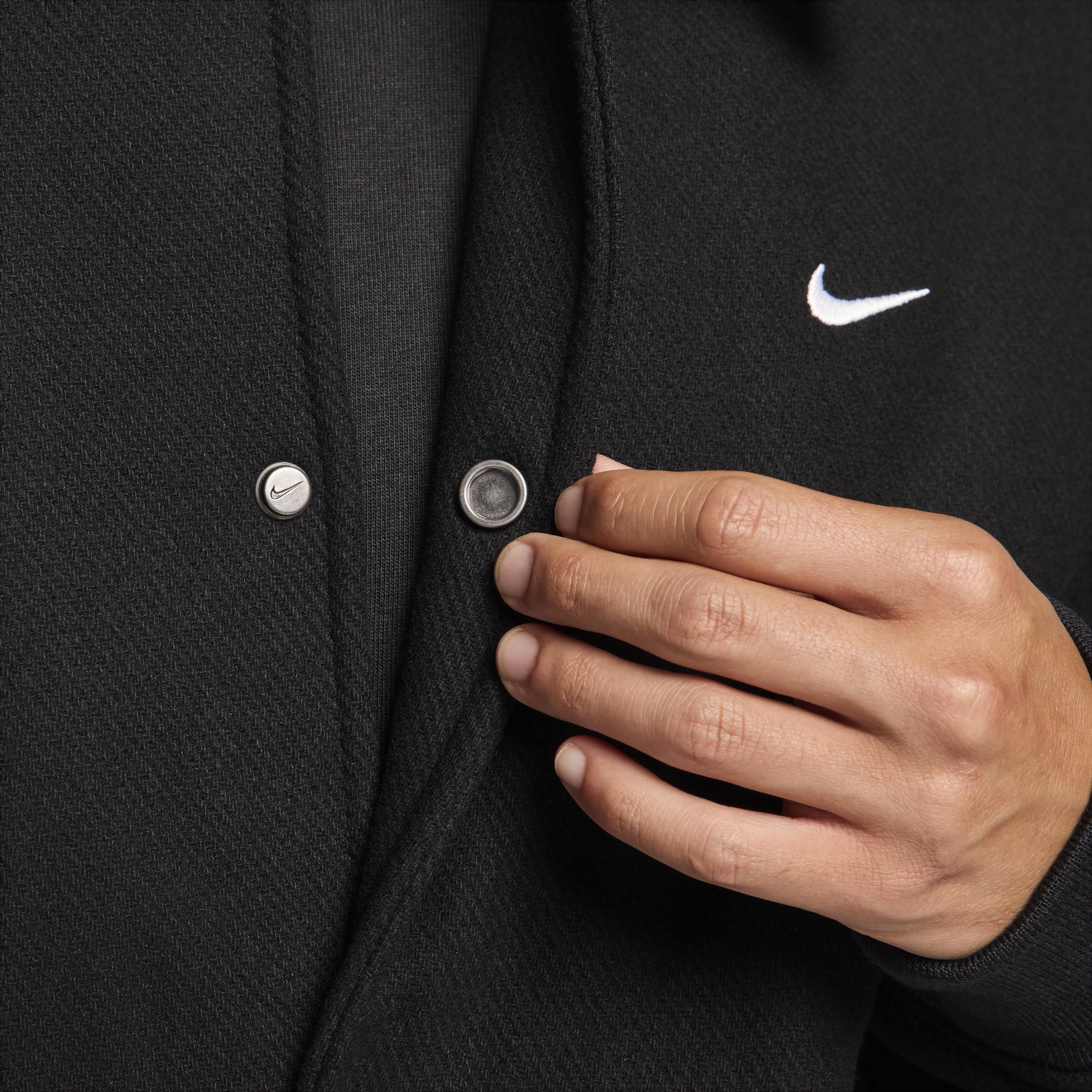 Nike Men's Solo Swoosh Wool Varsity Jacket Product Image