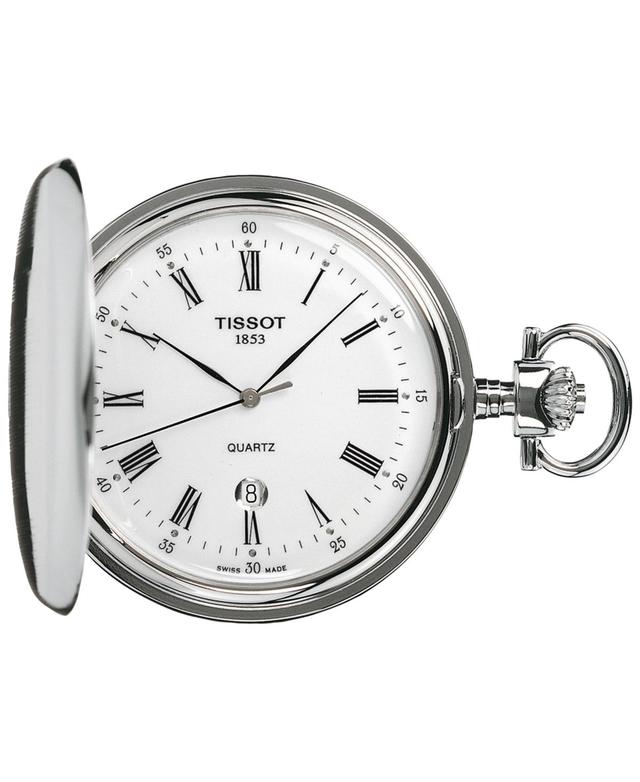 Tissot Unisex Swiss Savonnette Stainless Steel Pocket Watch 49mm Product Image