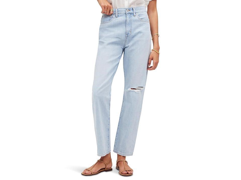 Madewell The Perfect Summer '90s Straight Crop Jean in Fitzgerald Wash (Fitzgerald) Women's Jeans Product Image