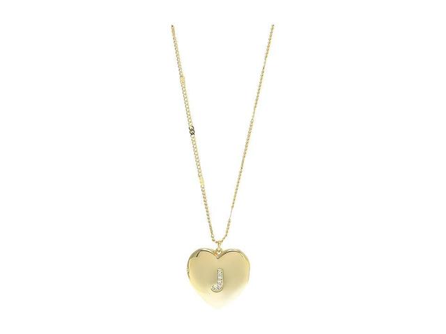 Kate Spade New York J Heart Locket (Clear Necklace Product Image