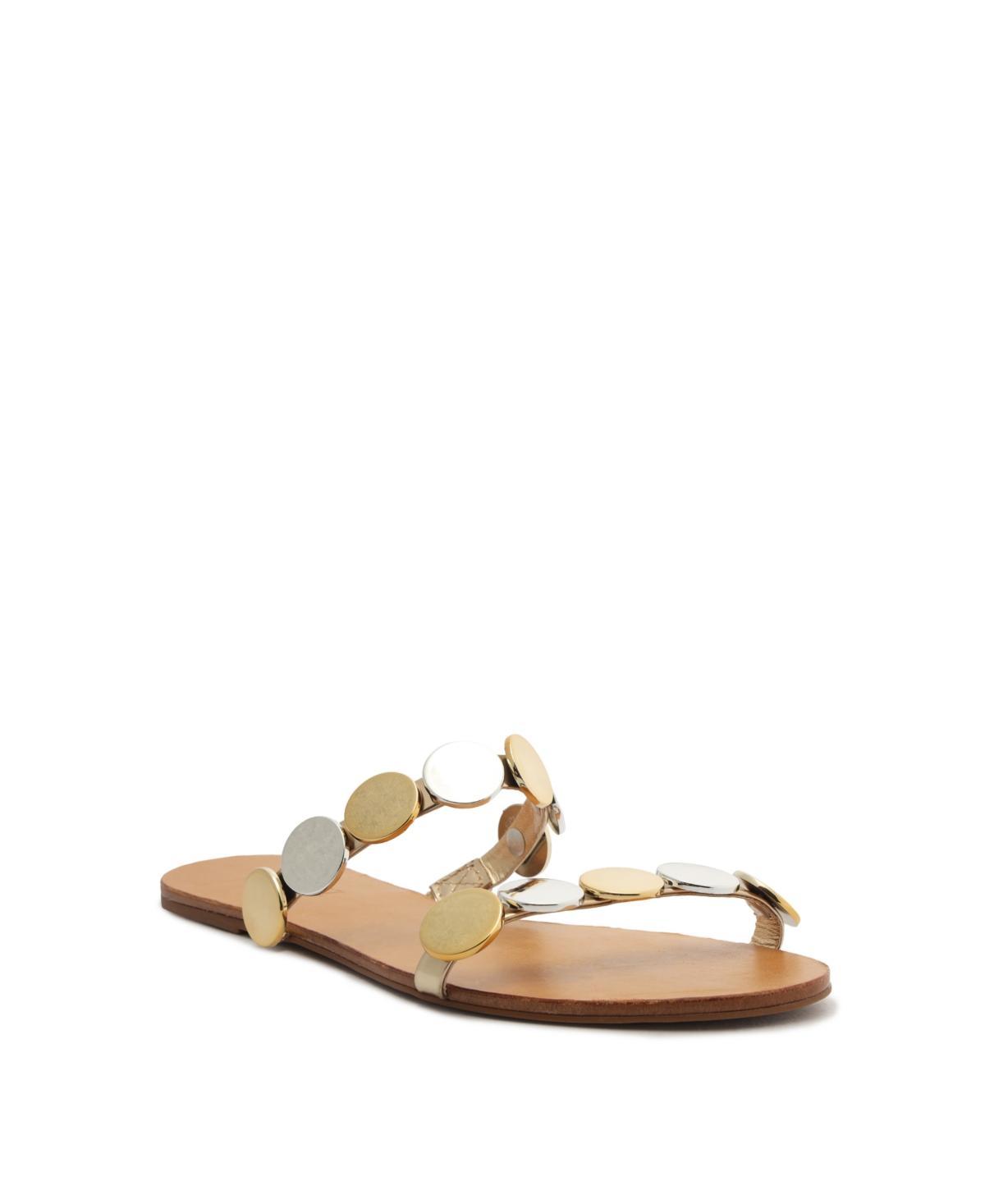 Womens Acacia Disc-Embellished Leather Sandals Product Image