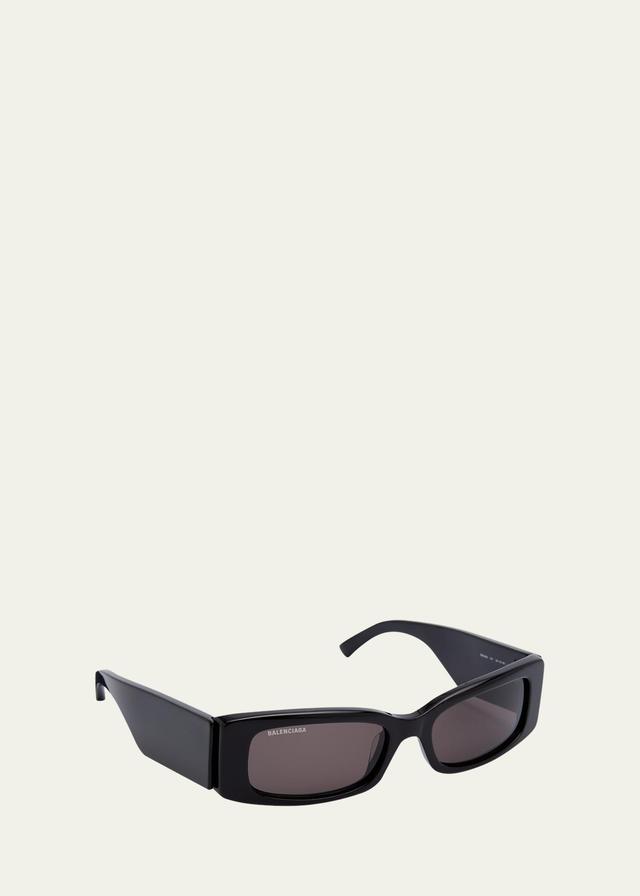 Mens Maxi Logo Recycled Acetate Rectangle Sunglasses Product Image