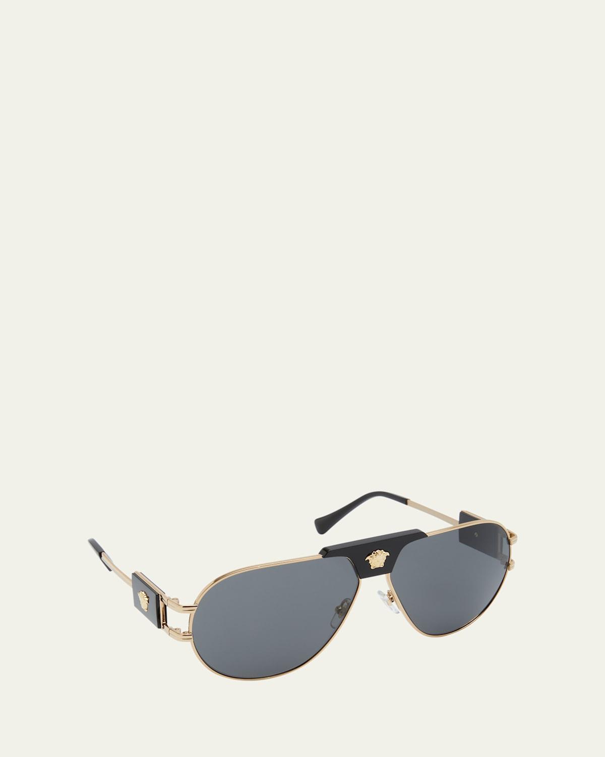 Versace Mens Sunglasses, VE225263-x 63 - Gold-Tone Product Image